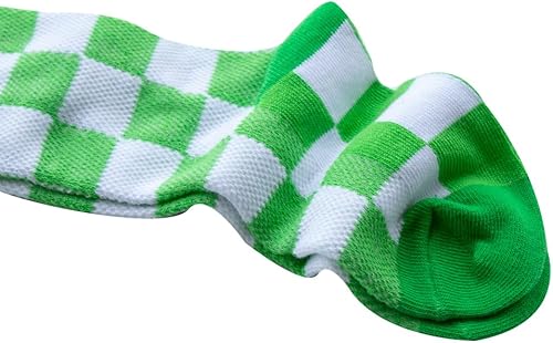 Miniatura 4 de Calcetines tobilleros de algodón a cuadros para niñas y niños pequeños unisex