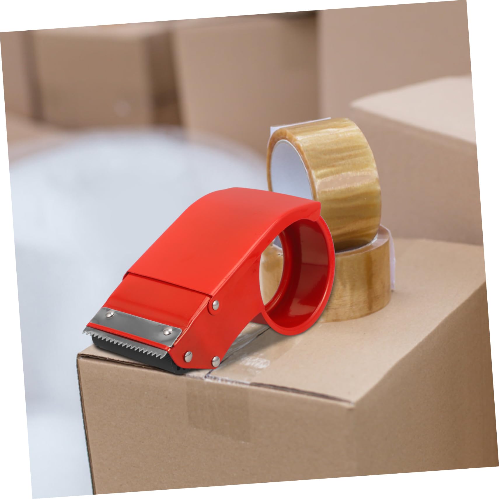 NUOBESTY 4stücke Tape Dispenser Aus Tragbarer Klebebandabroller Für Büro Und Zuhause Für Bastelarbeiten Und Umzüge Breit Langlebig Und Praktisch