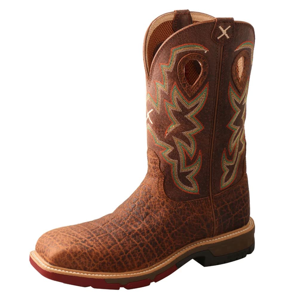 Twisted X Men's 4" Wedge Sole Boot, Moc Toe