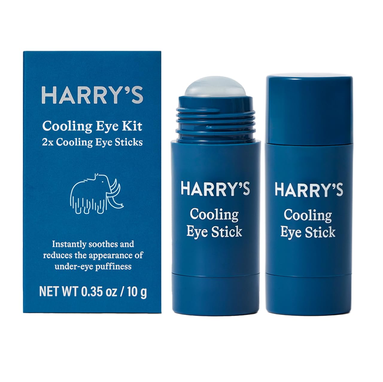 Harry's Cooling Eye Stick Refills - Pack of 2 | Instantly Soothes and Reduces Under-Eye Puffiness