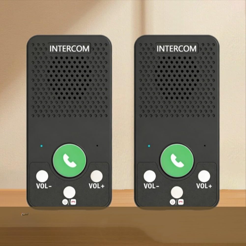 Sistema de intercomunicación inalámbrico para el hogar y la oficina, comunicación bidireccional de largo alcance de hasta 1000 pies, localizadores fáciles de presionar para hablar con 8