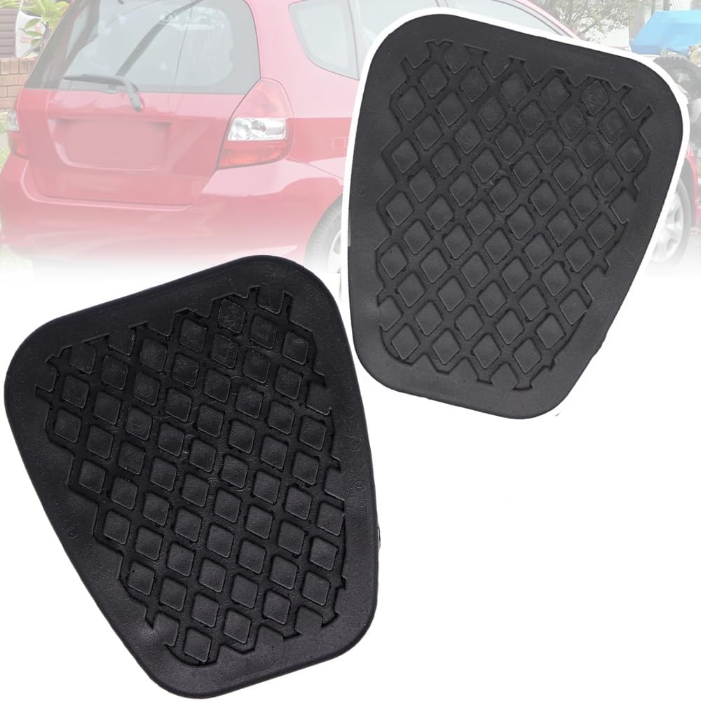 Plaquettes Pédale D'embrayage Et Frein Pour Honda Jazz 2002-2008 - Caoutchouc Antidérapant - Ref 46545-538-010 - Lot 2 Pièces