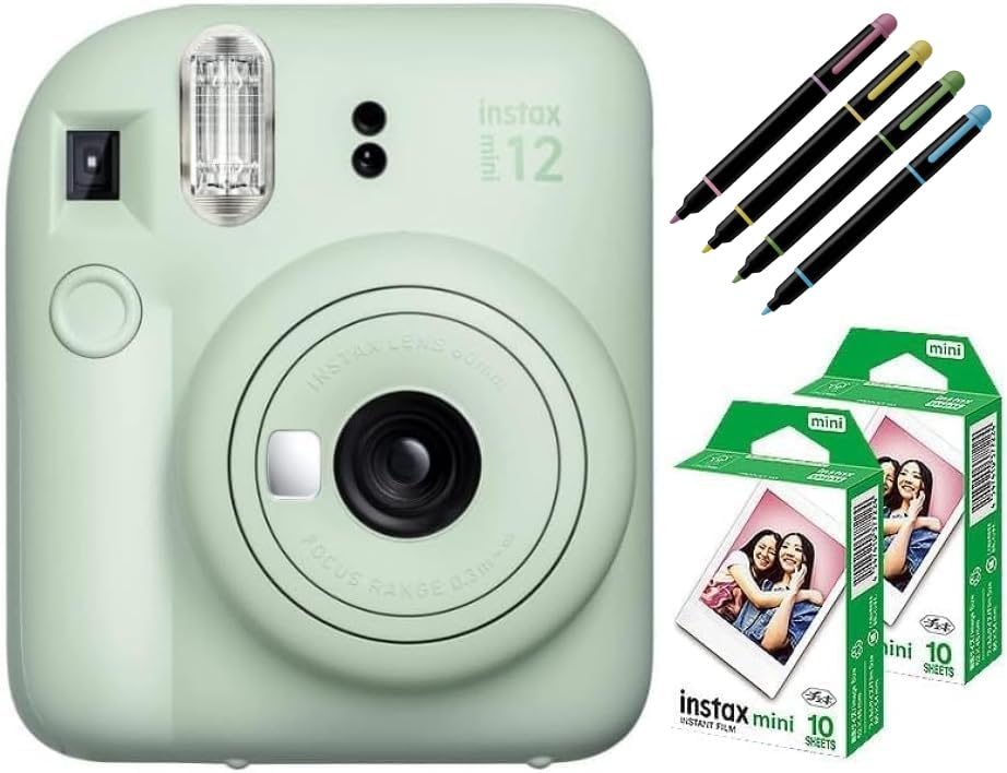 Amazon | インスタントカメラ チェキ instax mini 12 (フィルム20枚 
