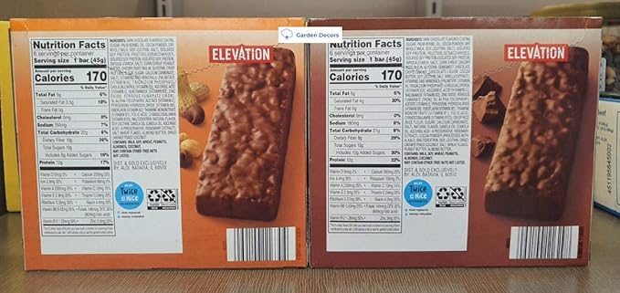 Barras de Proteína Elevation Chocolate Peanut Butter 270g (2 cajas) miniatura 2