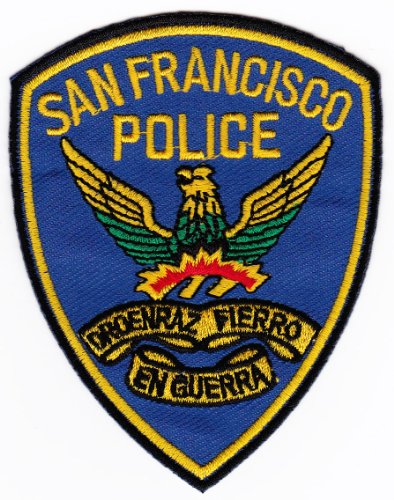 Parche plancha de planchar Iron on patches applikation Uniforme US San Francisco Police Policía