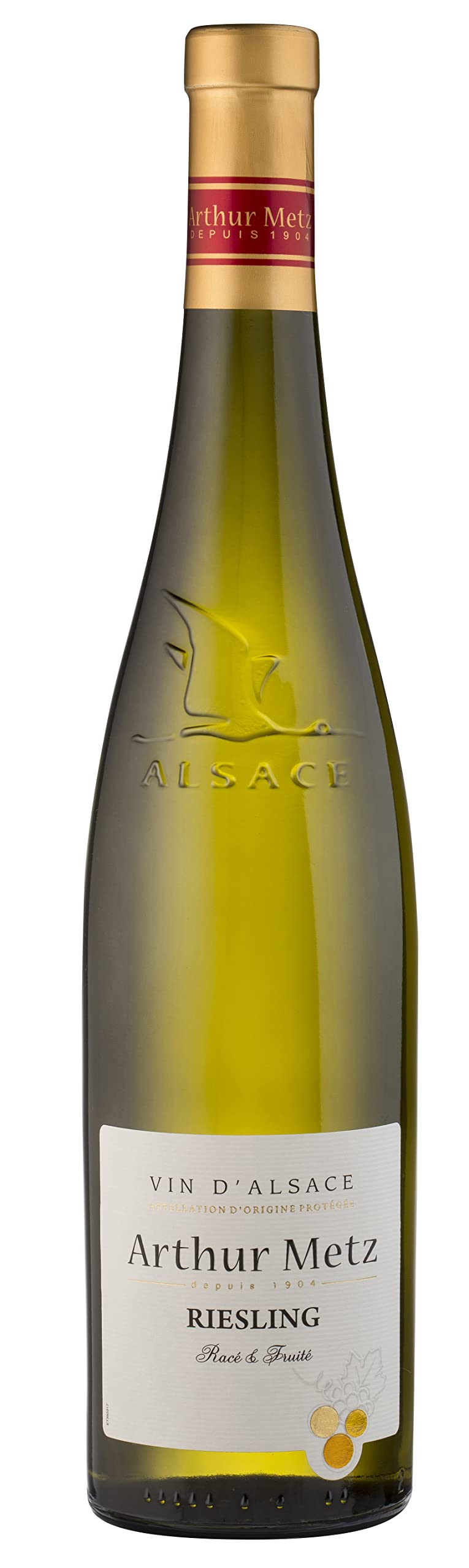 Arthur Metz - Weißwein Riesling Trocken, aus dem Elsass (1 x 0.75 l)