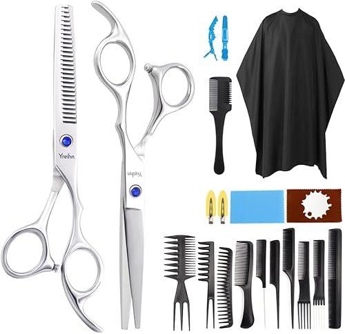 Tijeras de corte de cabello, 21 piezas de capa profesional para adelgazamiento en capas, capa de afeitar para mujeres, hombres, niños, peluquería,