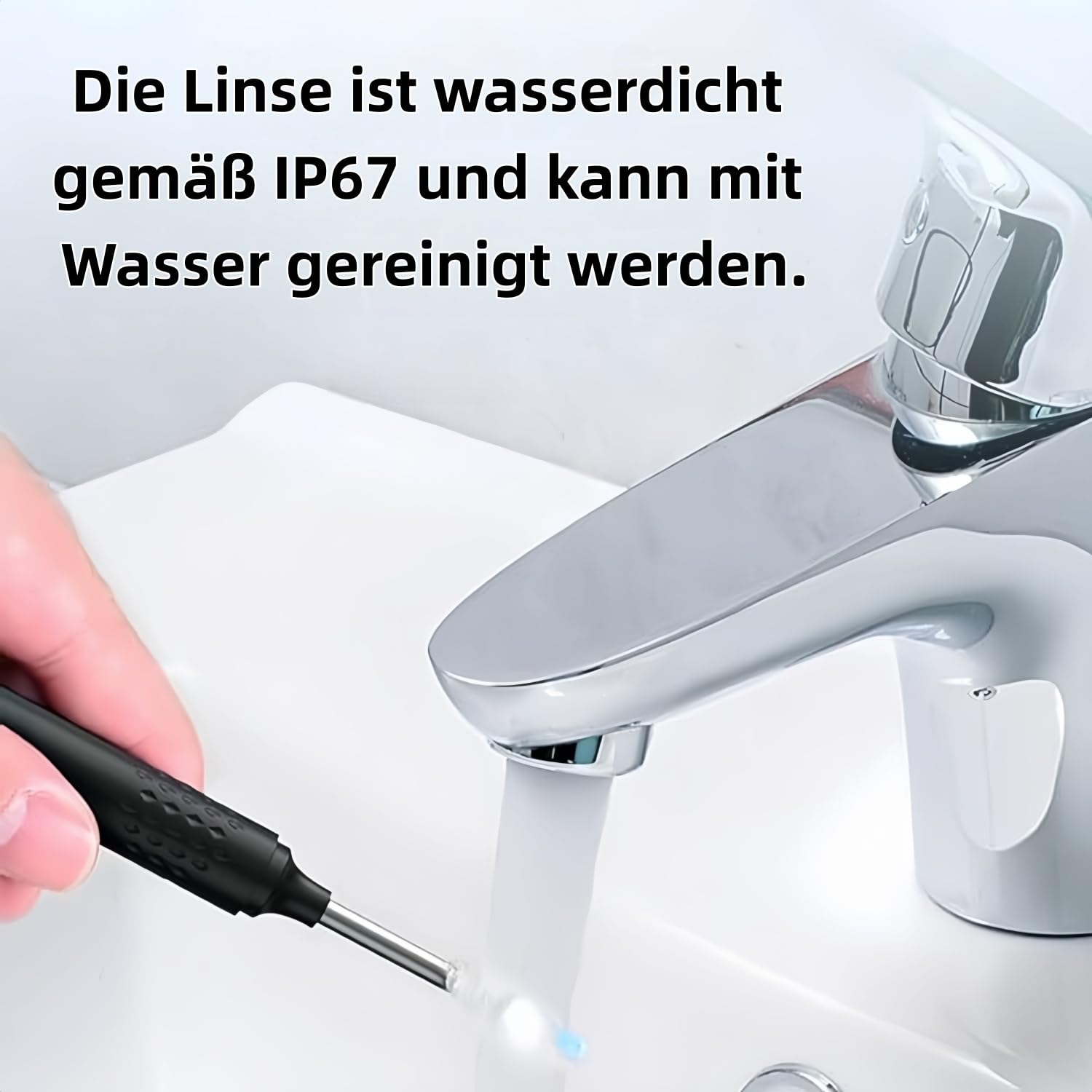 miluna pro plus intelligenter ohrenreiniger – Ohrenreiniger mit Kamera,1080P HD IP6X Ohrenreiniger mit LED-Beleuchtung, IP67 wasserdicht, ideal für Familien und Reisen (Weiß)