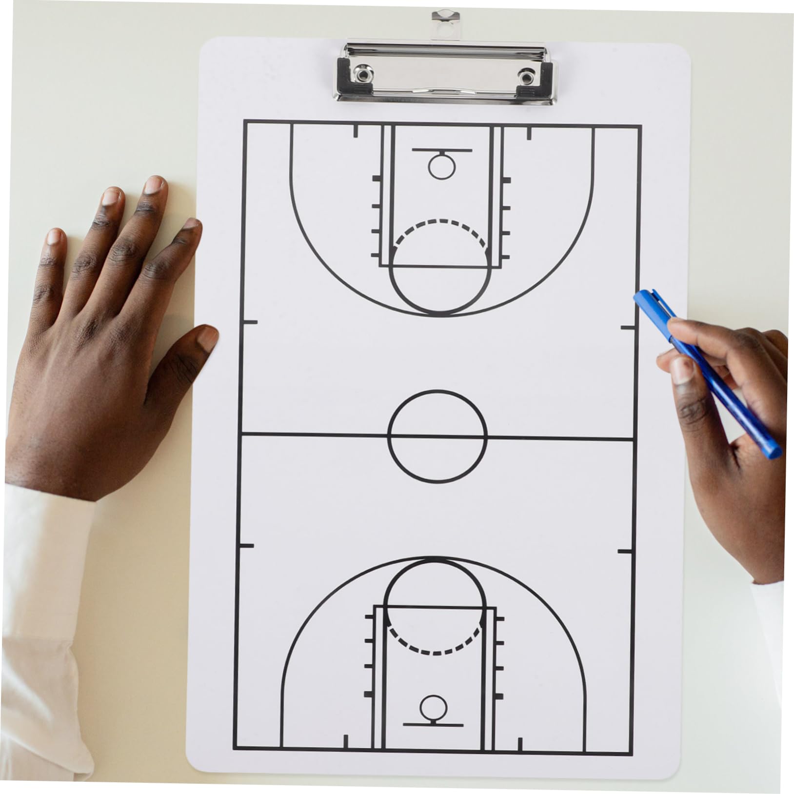 Lavagna Pvc in Cancellabile Tattica Basket per Allenamento