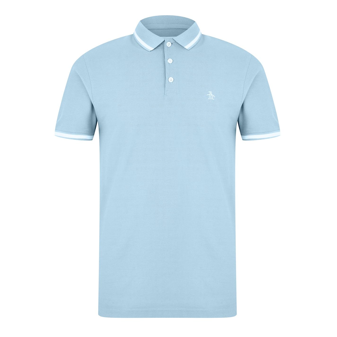 Original Penguin Men's Cool Blue Con Tip Polo S