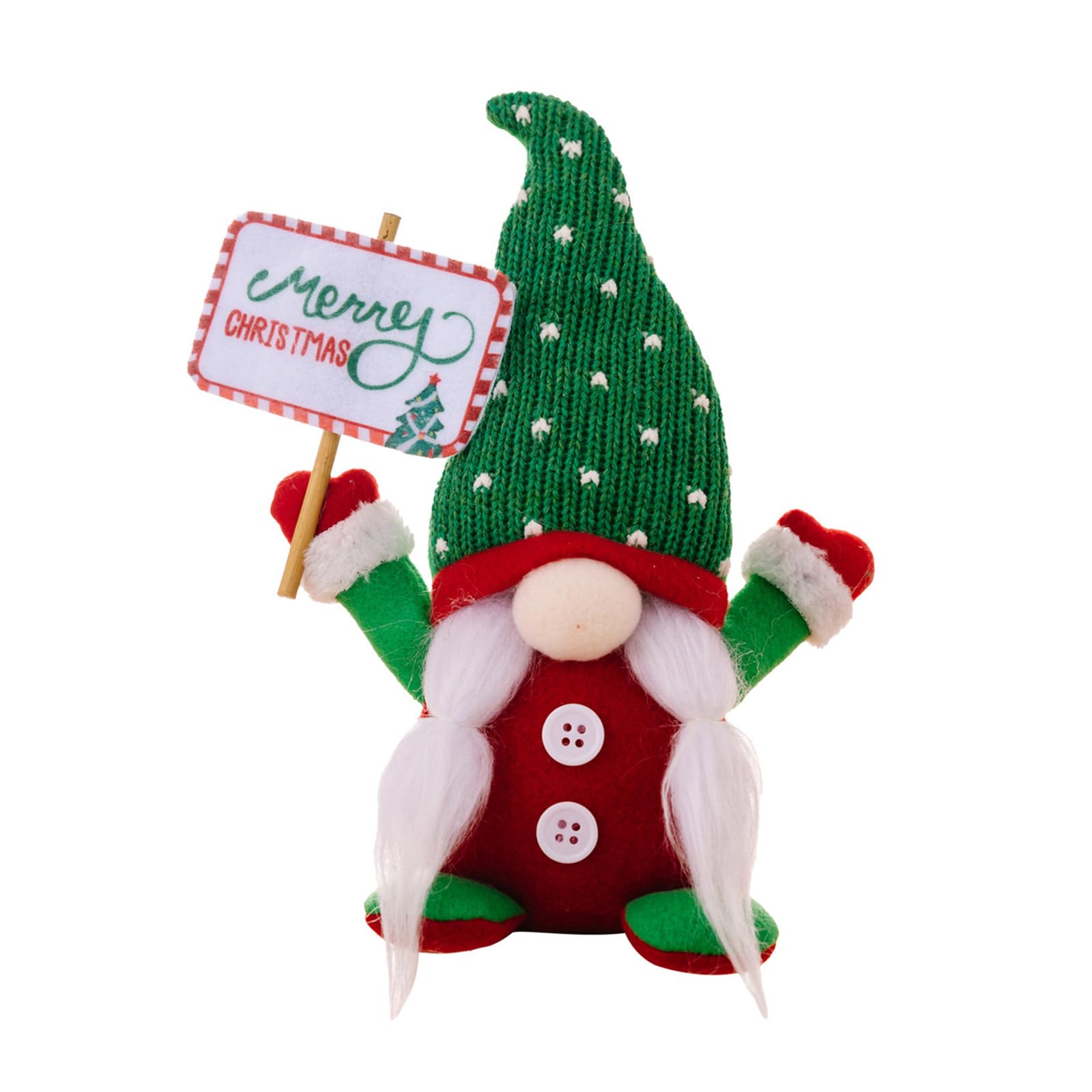 Hsioluted Holiday Decorations Ornaments Christmas Gnomes Knitted Hat Faceless Dolls Pendant Swedish Tomtes Decorations