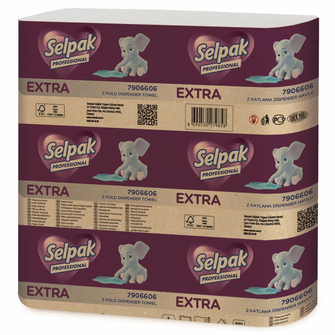 Selpak Professional Extra Z Katlı Dispenser Havlu 200yp