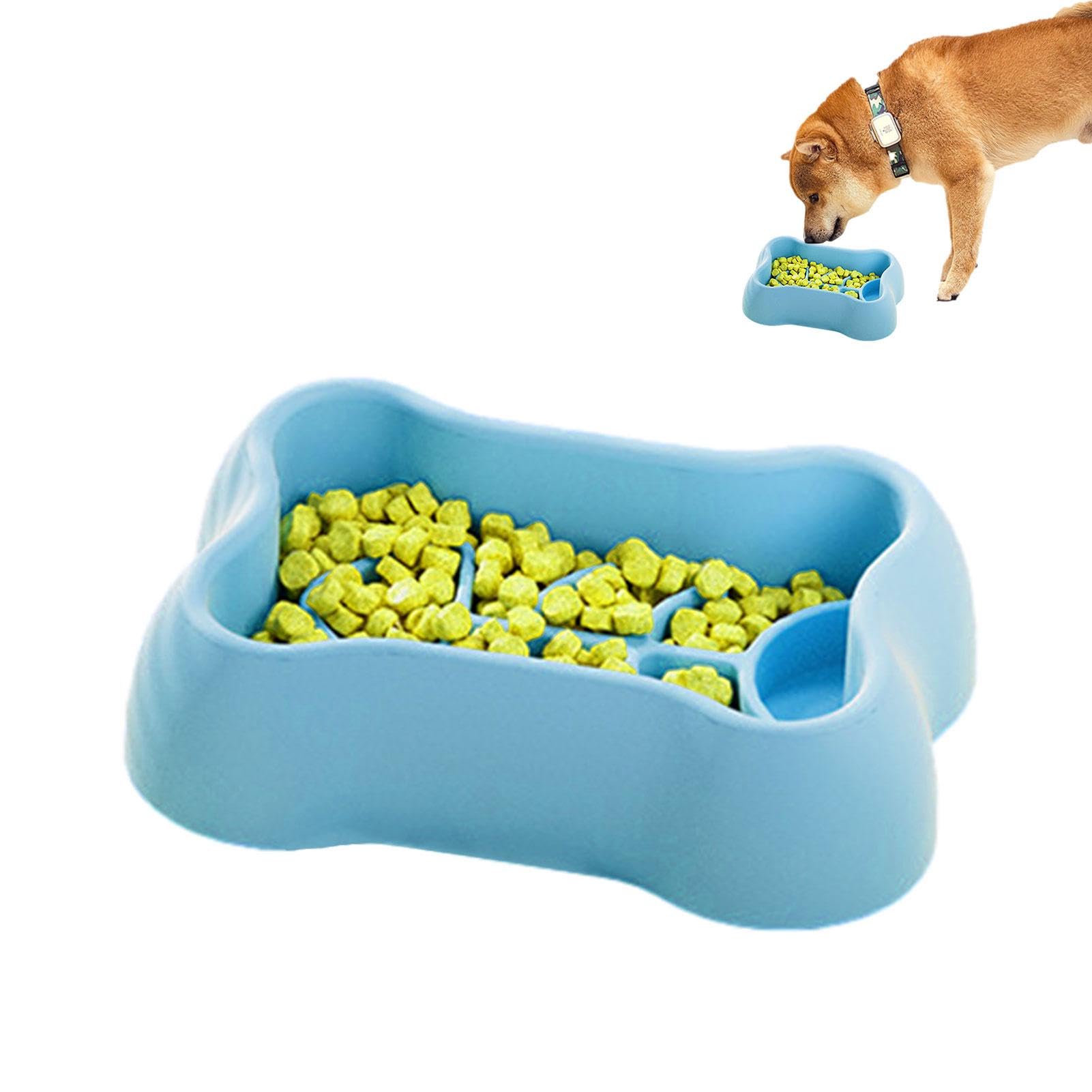 Slow Feeder Einsätze Für Hundenapf – 2 Stück, Weiches Silikon, Mit Saugnäpfen, Weiß & Rosa