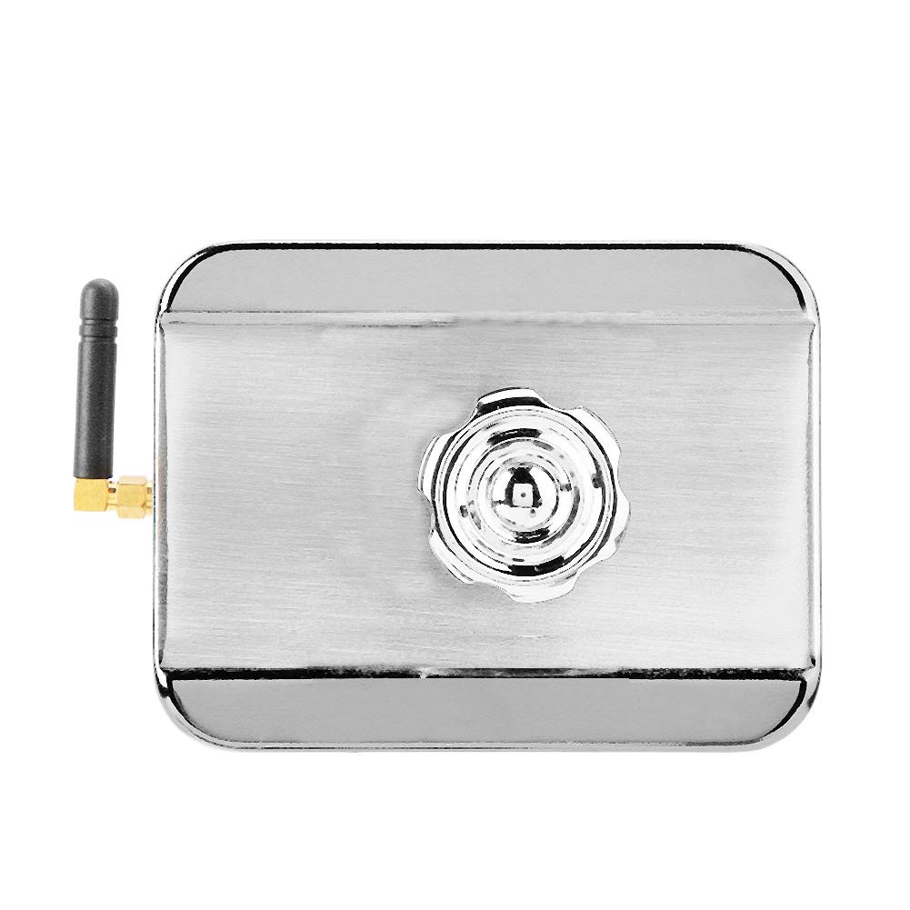 MAGT Cerradura Puerta Exterior Con Mando A Distancia, Cerradura de Seguridad Antirrobo sin Llave, Bloqueo Inteligente con Control Remoto