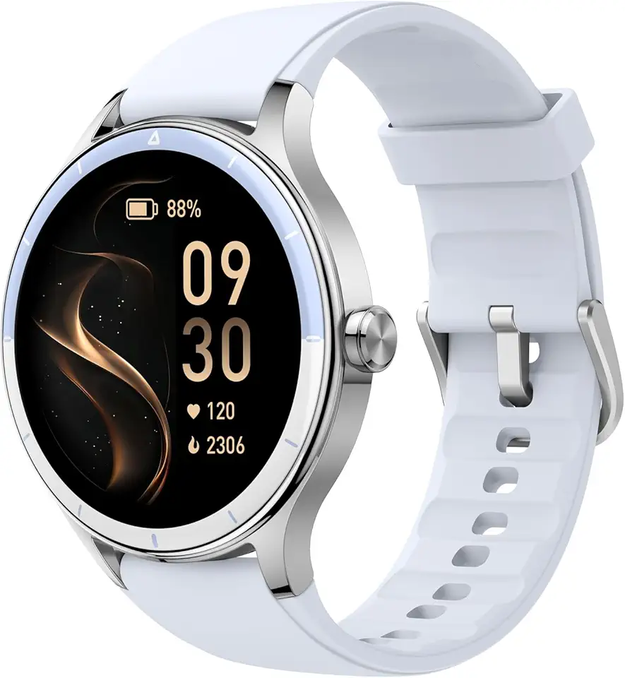 Bettdow SmartWatch, Relogio Smartwatch Feminino, 1.27" Ecrã tátil, à prova d'água IP68, 100+ Modos Esportivos, chamada Bluetooth, Compatível com Android iOS, voz por IA (Azul)