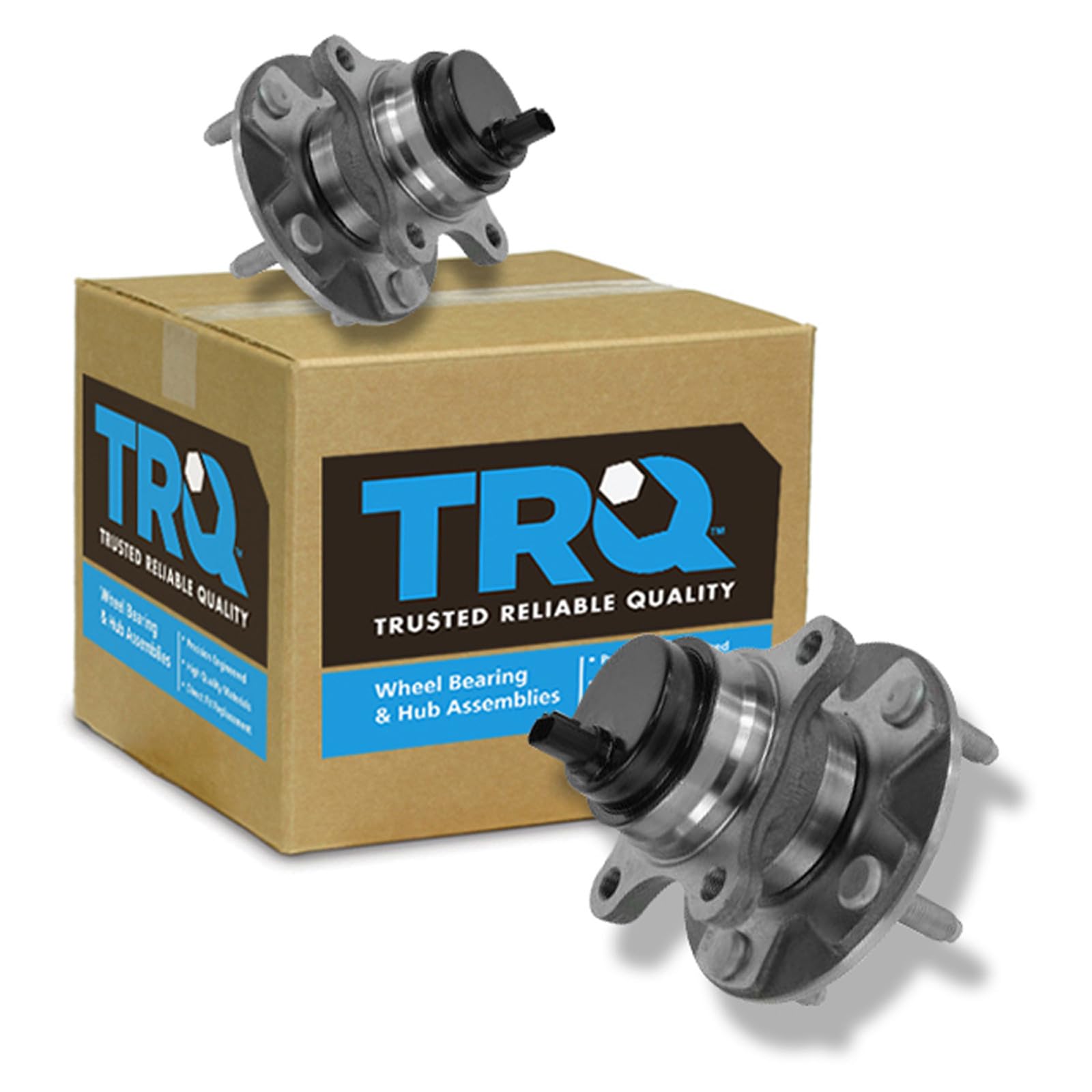 TRQ Front Left and Right Wheel Bearing &amp; Hub Assembly Set 2 Piece