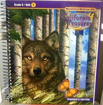 Spiral-bound California Treasures Grade 5 Unit 1 Teacher's Edition Book