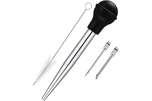 5 Pieces Turkey Set with Stainless Steel Turkey Baster and Accessories