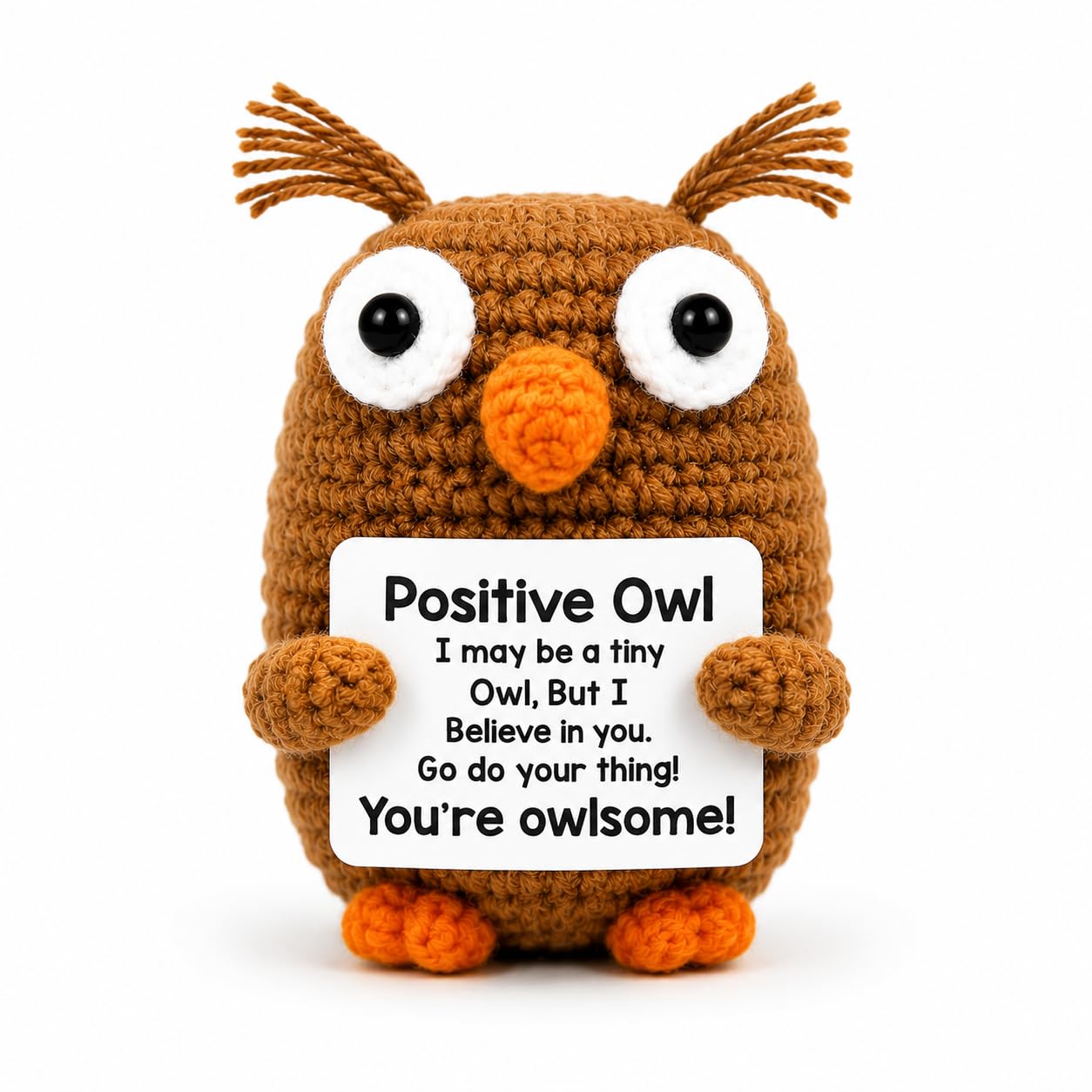 Handmade Positive Crochet Animals Plants Emotional Support Gifts