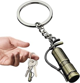 防火キーホルダー - 小さなキーホルダー、亜鉛合金ペンダント、クリエイティブな楽しみ、耐久性、軽量、ポータブル、コンパクト、取り付け簡単 |ペンダント 防火 ホーム オフィス トラ サイエンス