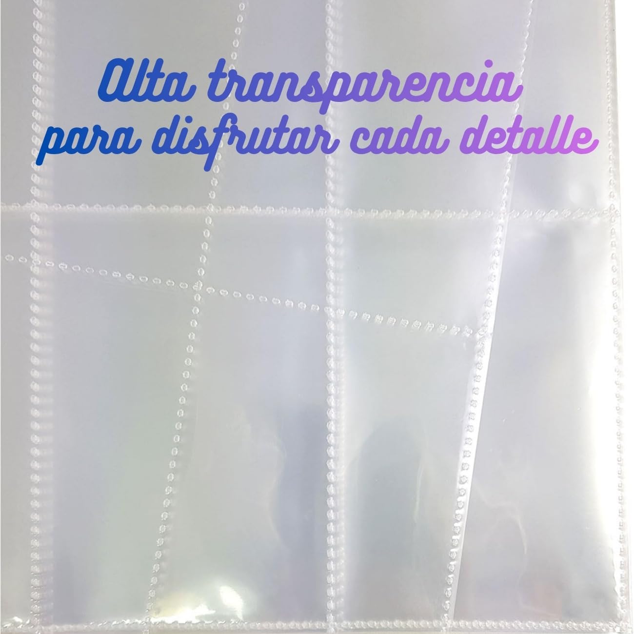 Album Fotos Transparente | Album para Fotos Instantáneas | Compatible con Mayoría de Cámaras Instantáneas | 30 Páginas 270 Cuadrículas | Portada Personalizable | Plástico Transparente Antiamarilleo