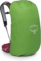 Vista 7 de Osprey Hikelite 28L Lightweight Hiking Backpack - Durable Travel Daypack with Rain Cover for Men and Women, Chameleon/Black, S/M