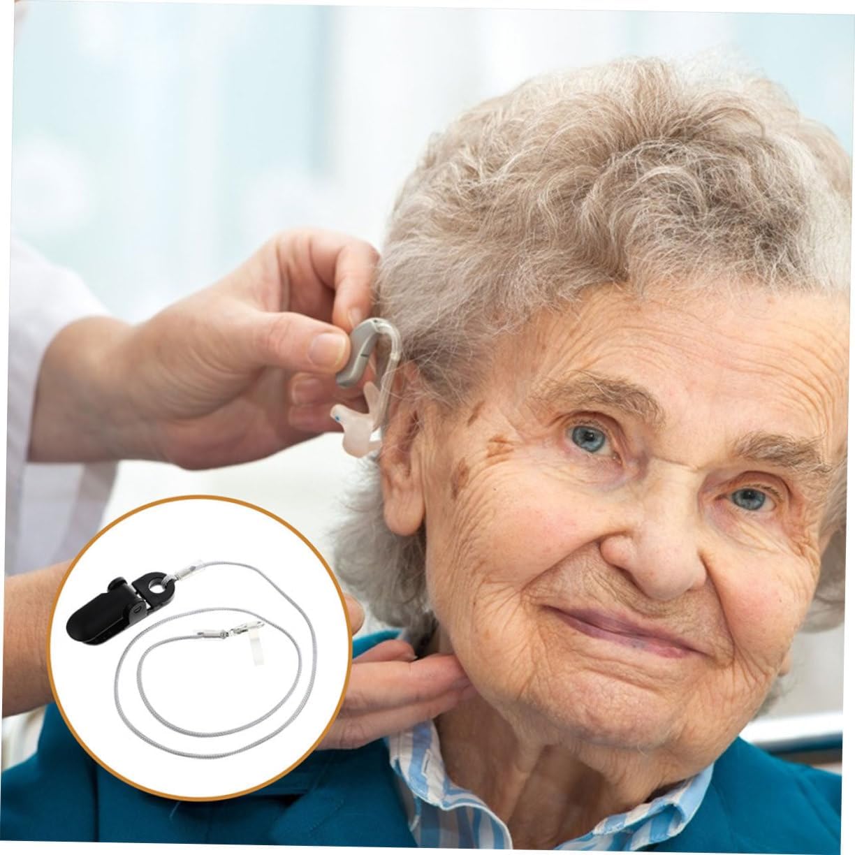 FOMIYES 10pcs Convenient Hearing-aid Lanyard -Lost Clip Holder for Hearing Amplifiers Simple Easy to Use for Seniors Travel Daily Use