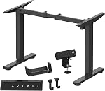 FLEXISPOT Standing Desk Frame，Height Adjustable Desk Frame Electric Sit Stand Desk Base Home Office Stand up Desk (White)