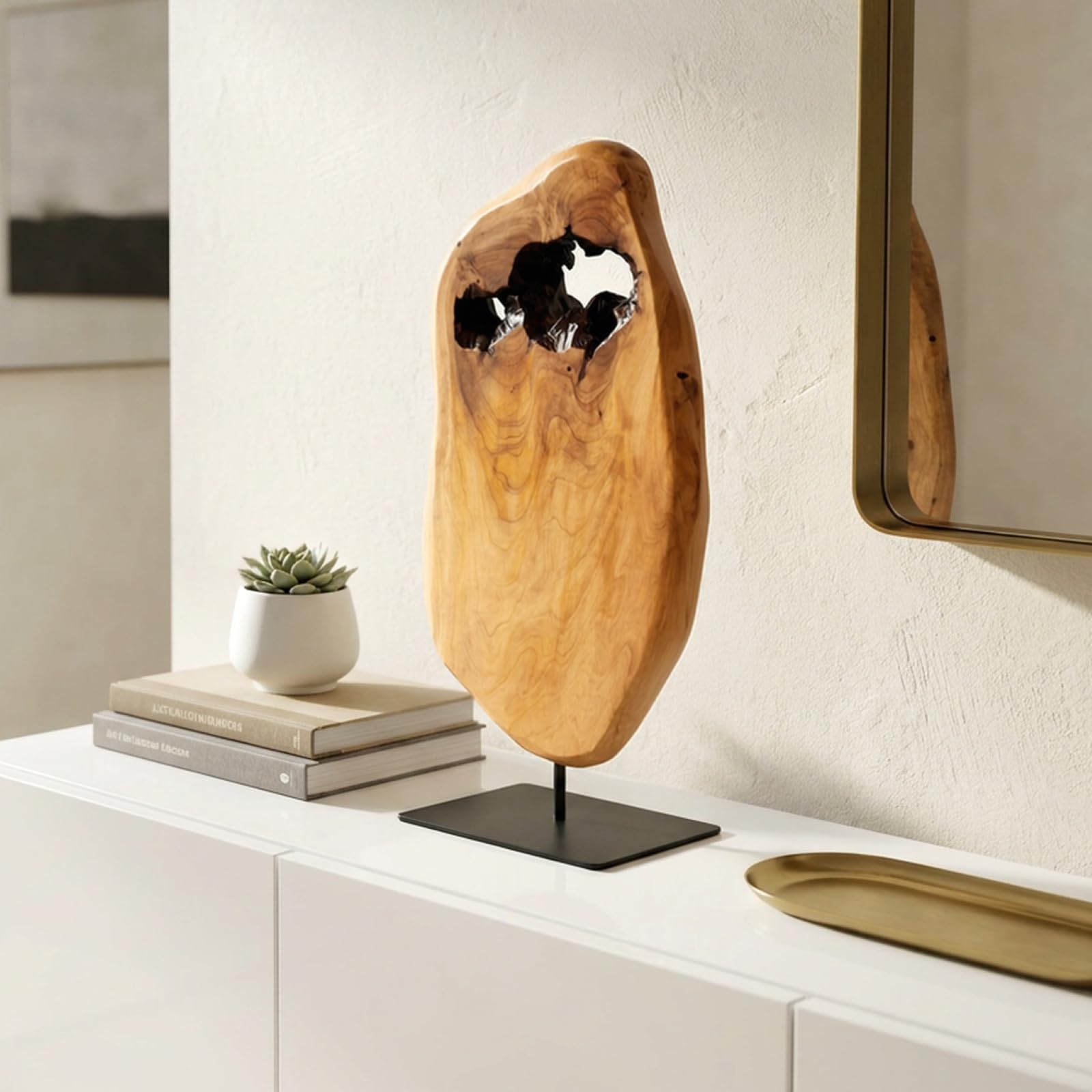 Amazon.com: WELLAND Irregular Cedar Wood Sculpture 8.75