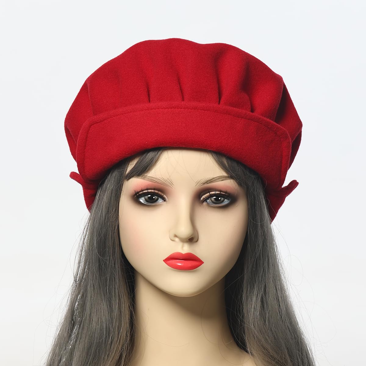 UniqKaliber Medieval Tudor Flat for Men Women Festival Beret Caps Renaissance Hat Cosplay Costume Accessories - Image 3