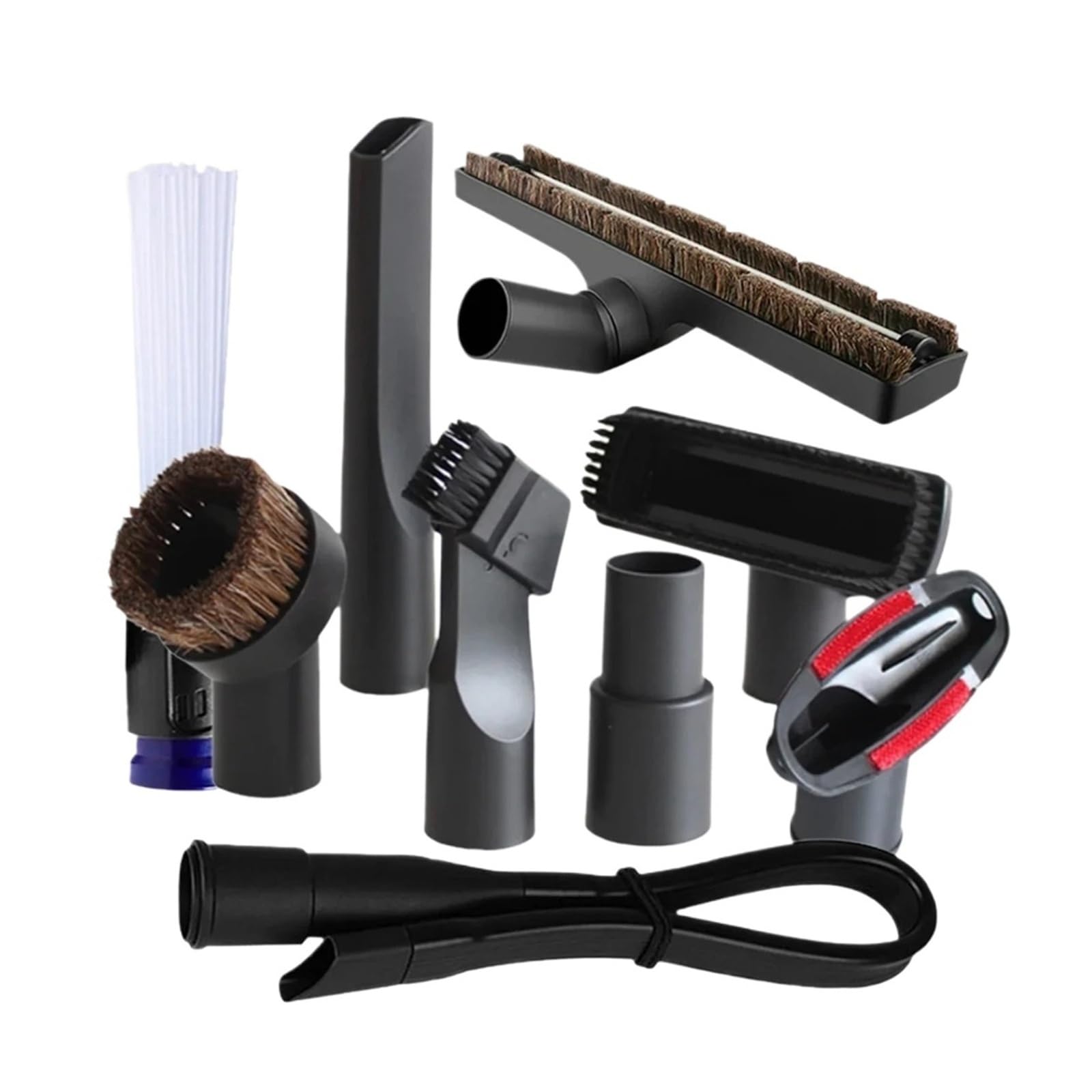 Genérico Cabezal de Cepillo de succión, Compatible con Universal, 32mm 35mm | Kit de accesorios con adaptador y herramienta for rincones larga for la limpieza del hogar