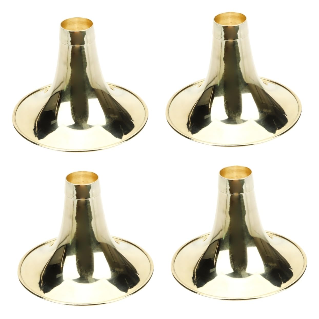 BESPORTBLE 4pcs Professional Horn Replacement Part Thickened Brass Horn Bowls Accessory for Instrument