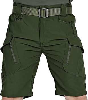 Answer4　3Pocket Short Pants Men's Long Linen Shorts Below Knee Pocketed 3/4 Summer