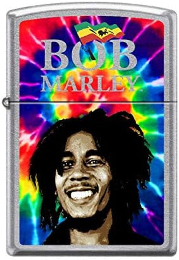 Zippo - Windproof Lighter, Bob Marley, Street Chrome, Colour Image, Refillable, Reusable, Windproof Design, Gift Box, Made in the USA