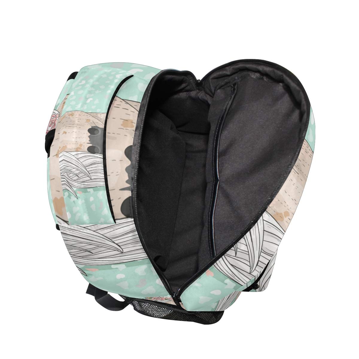Mochila Escolar Flower Horse para Mochila de Viaje para niños niñas niños Bookbag