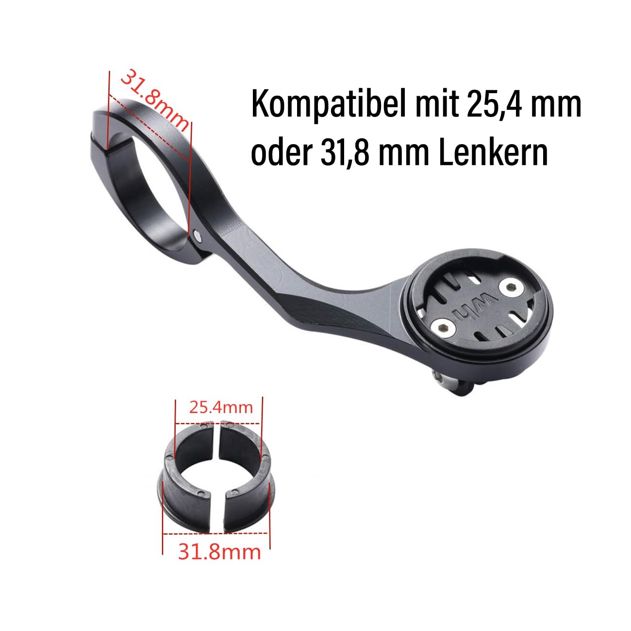 Chooee Fahrrad Halterung für Wahoo Elemnt, Wahoo Elemnt Bolt, Elemnt Mini,Lenkerhalterun für Wahoo Elemnt,Schwarz CK02