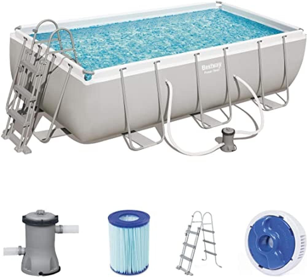 Bestway Power Steel Frame PoolSet mit Filterpumpe 427 x 250 x 100 cm