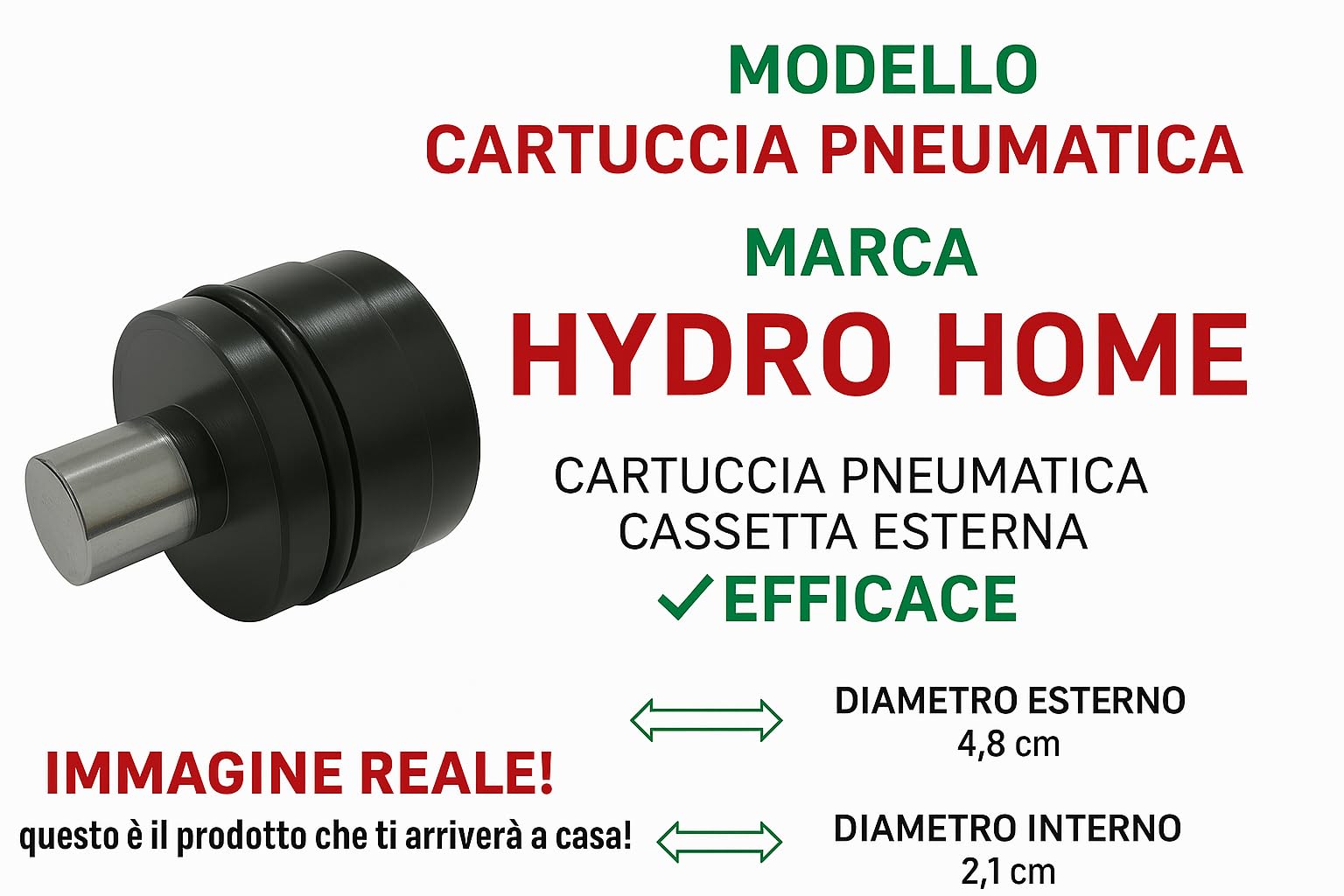 Cartuccia pneumatica sostituzione pulsante Catis ICR24 by HYDRO HOME