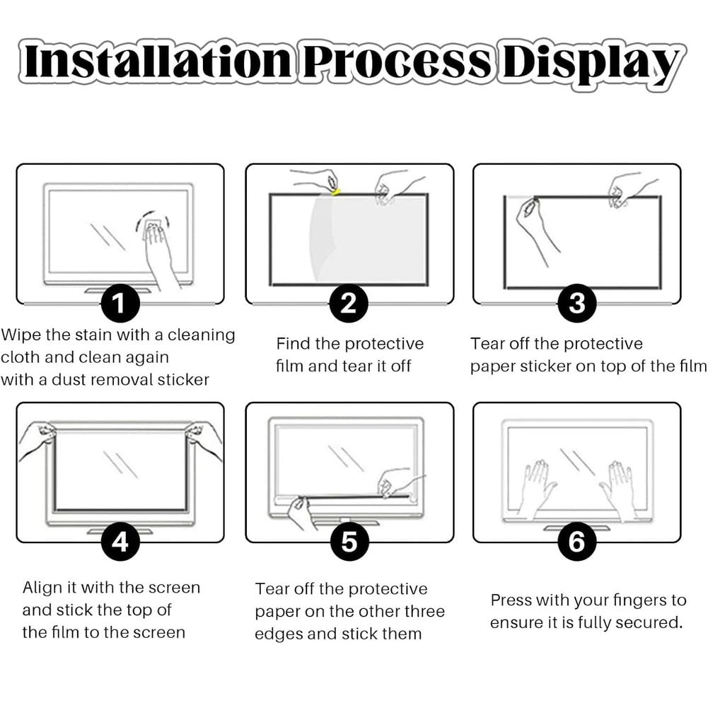 65 zoll TV-Bildschirmschutz mit Blaulichtfilter, Entspiegelungsfolie Fernseher& UV-FilterFolie Matt Tv, Augenschutz- anti spiegelfolie Blaulichtschutz Fernseher Displayschutzfolie,65” 1440 * 809mm