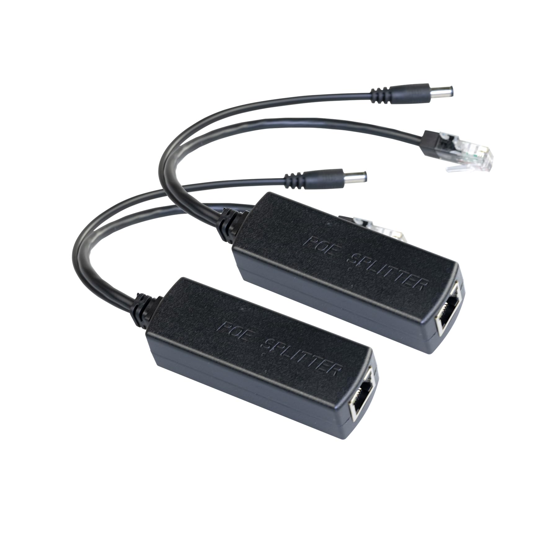 AIGWS 10/100M IEEE 802.3 af PoE Splitter 12V, Power Over Ethernet Splitter Cable Adapter for IP Camera(10/100M, 2P)