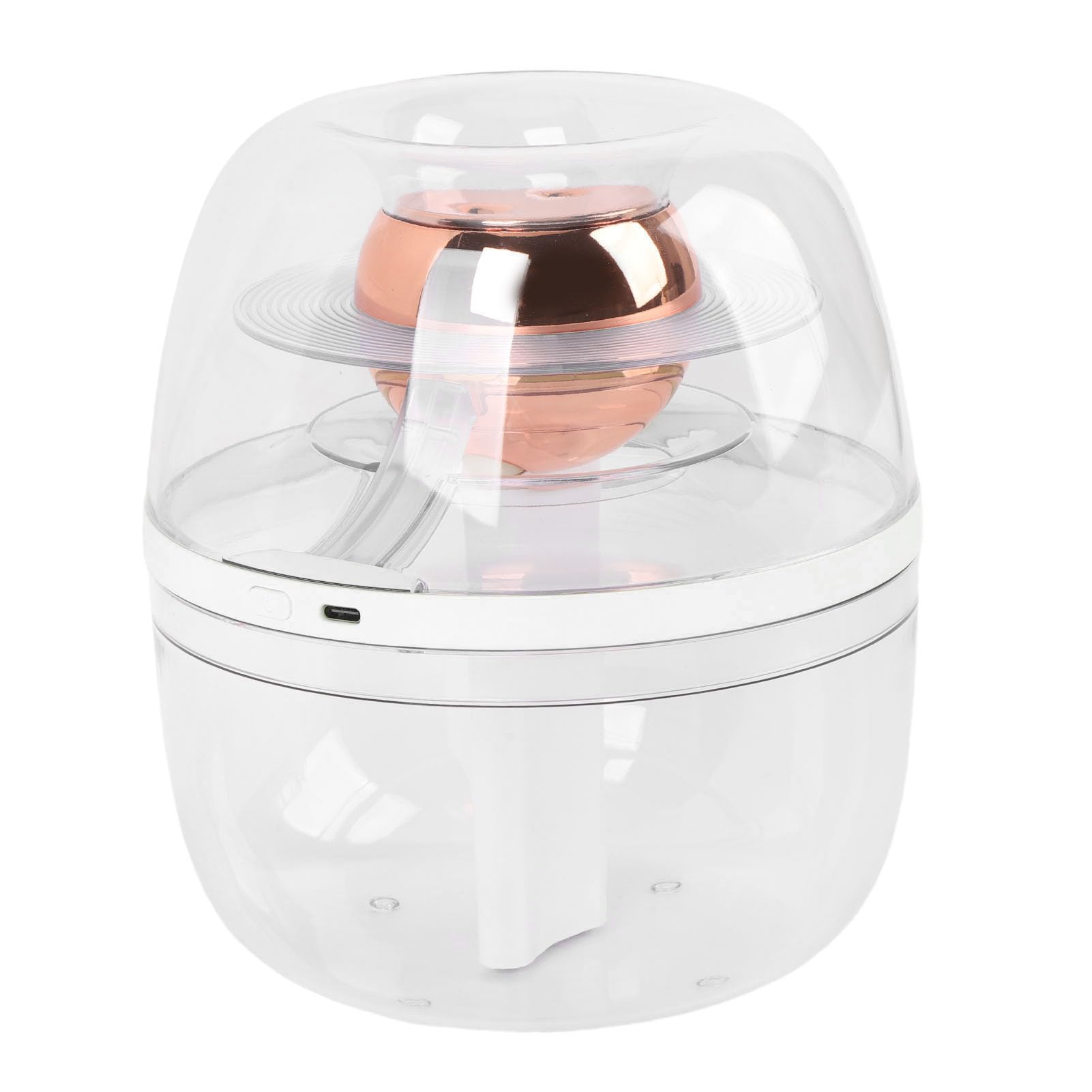 Generic Umidificatore Trasparente con Luce Notturna Silenziosa a Doppio Spray di Grande capacità da 3 Litri per Uso Domestico (WHITE)