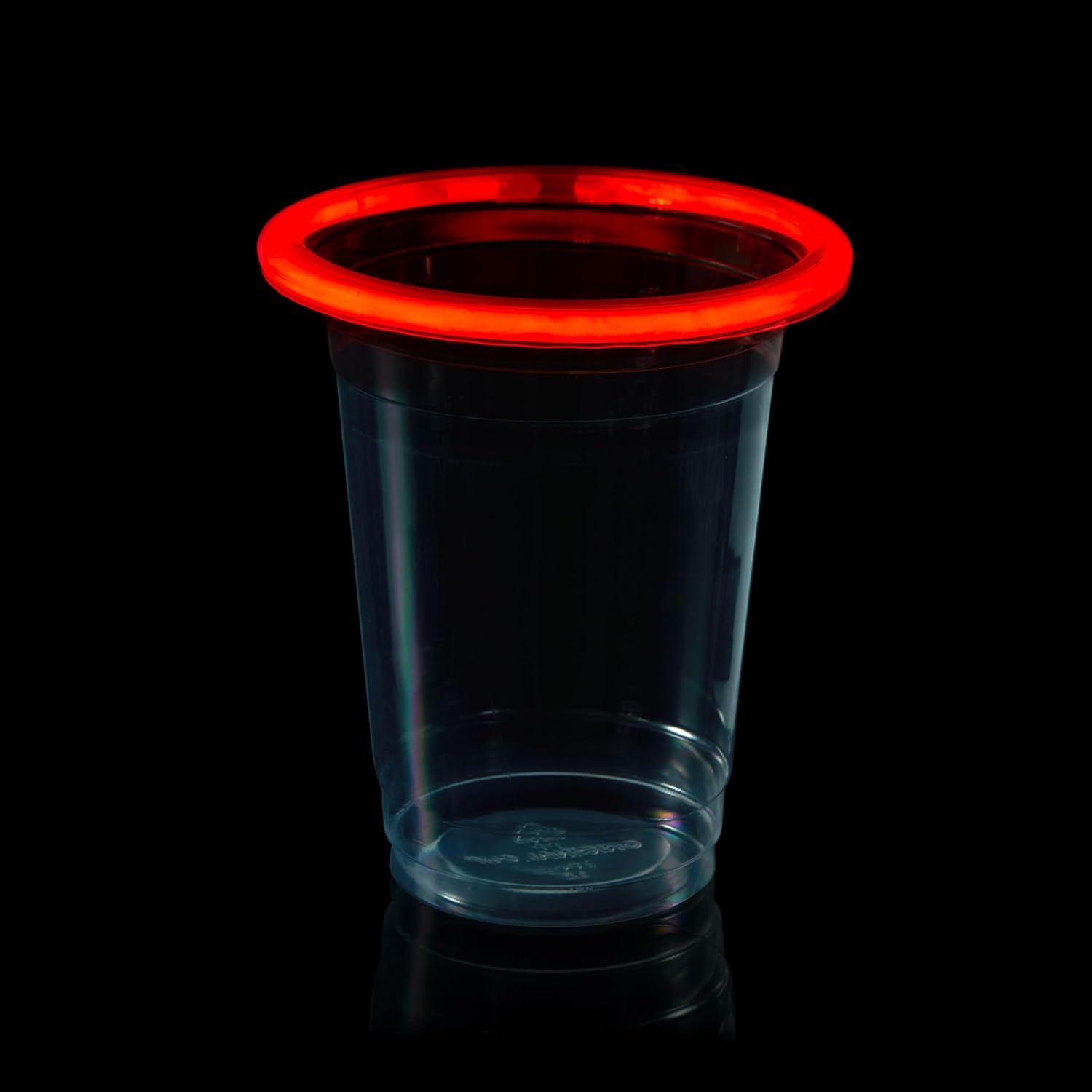 True Plastic Party Cups with Glow Stick Rim, Light Up Cups, Beer Pong Cups, Party Cups for Adults, 16oz Clear Plastic Cups, Set of 20 image 9 of 14 B0DFML7WJ7