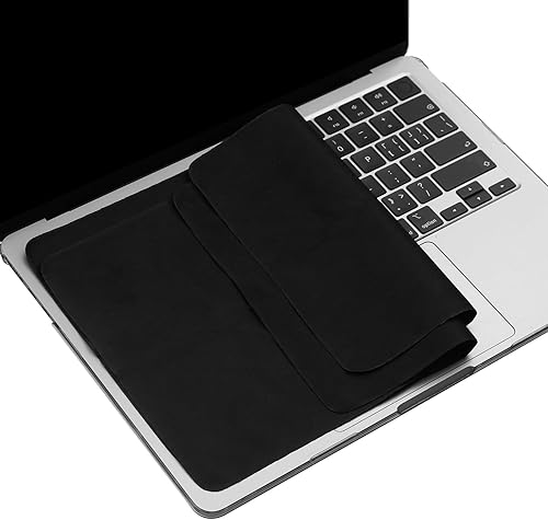 Paquete de 2 paños de limpieza de microfibra para pantalla de MacBook Air/MacBook Pro de 15" y 16", protección contra marcas de teclado en pantalla,