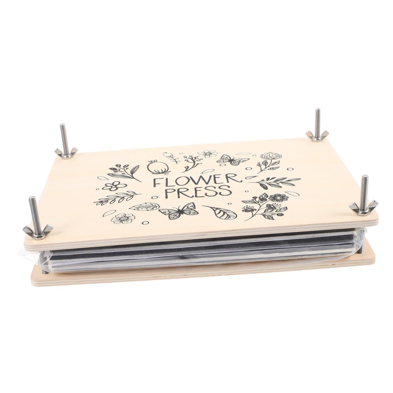 DOITOOL Kit Manualidades Prensado Flores DIY Prensa Plantas Resistente y Reutilizable Secado Uniforme para Tarjetas Scrapbooking Bodas y Arte Natural Herramienta para Amantes Plantas y