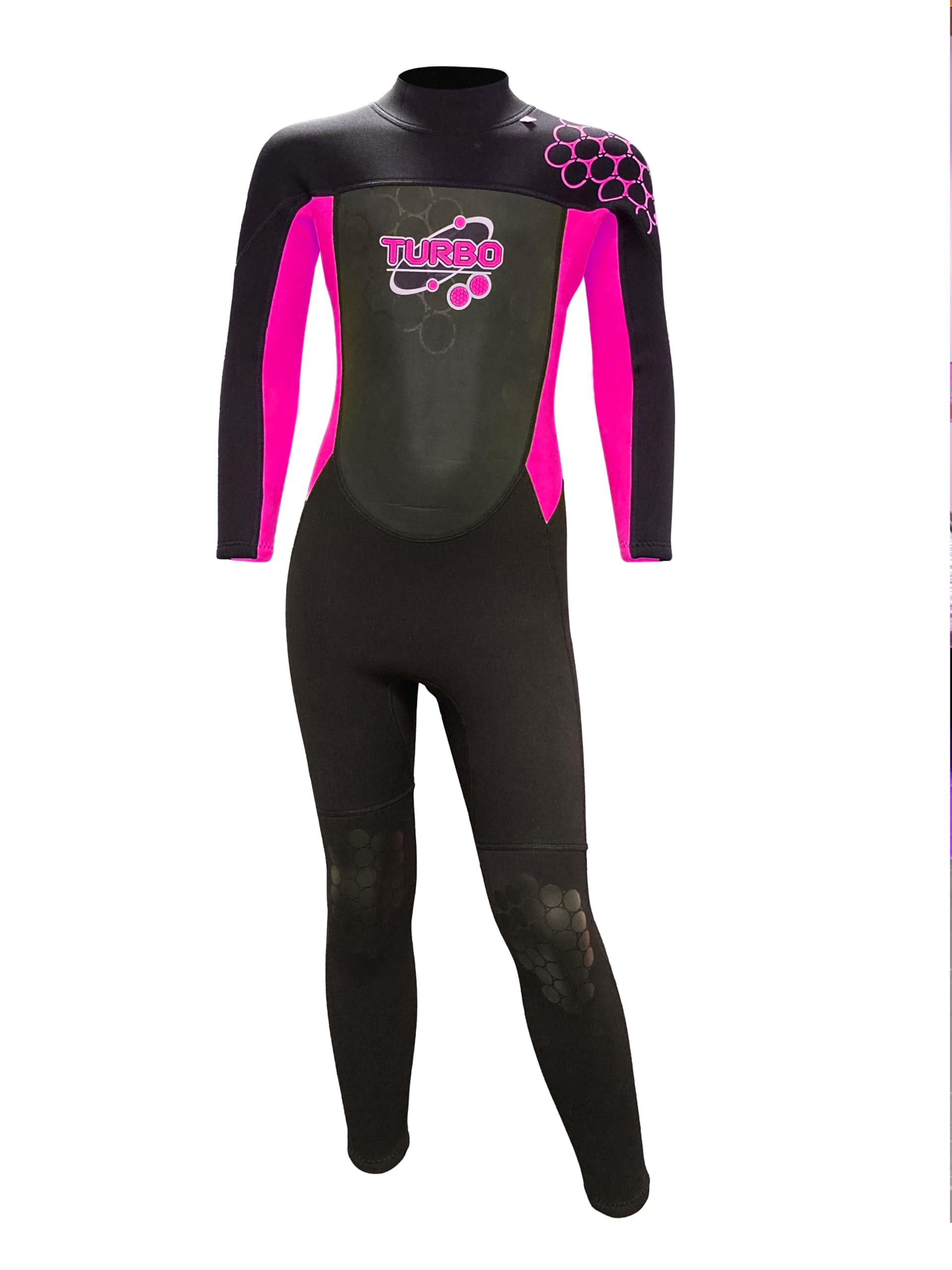 Venture Hut Kids 2.5mm Turbo Full Wetsuit - Pink - 2-3 Years