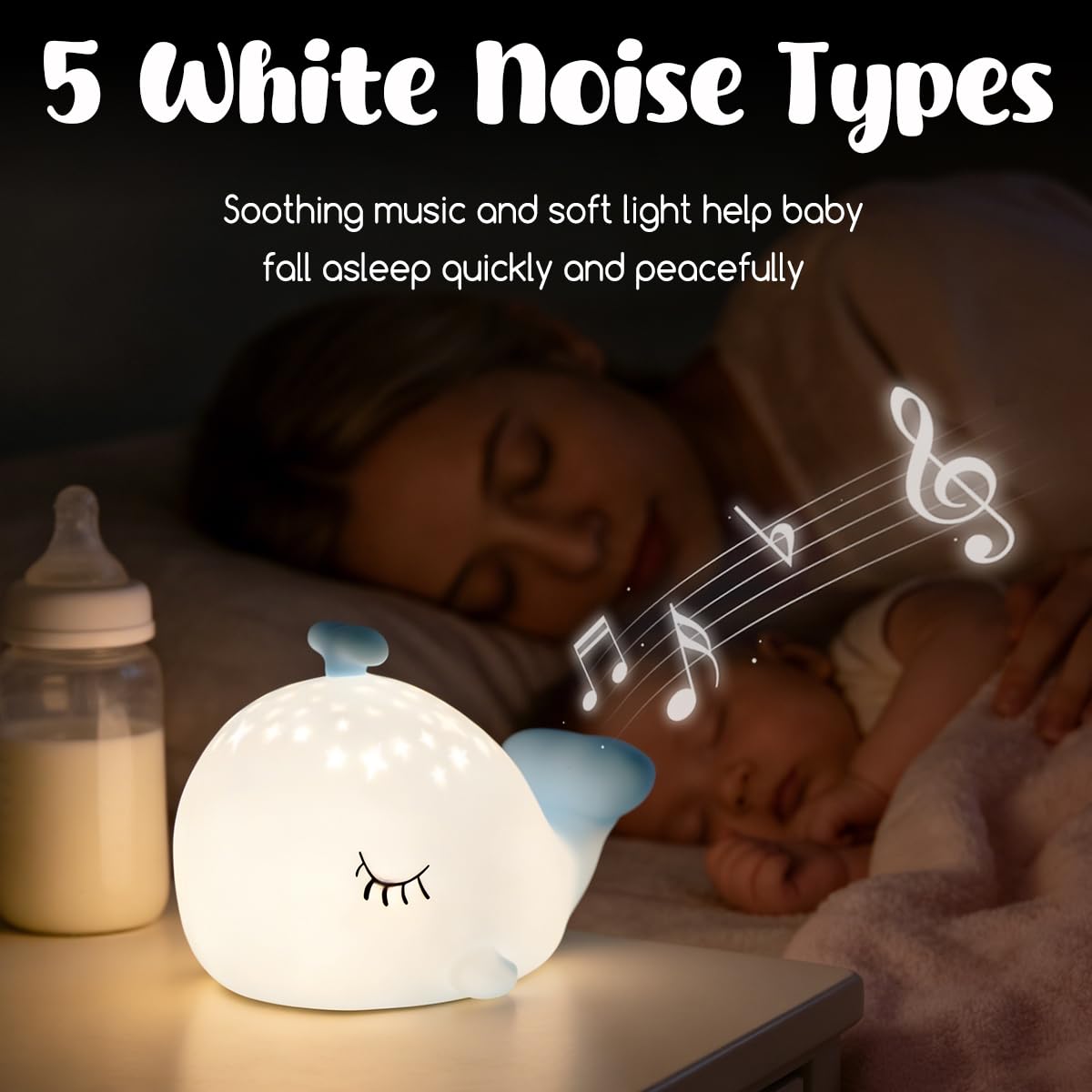 LEDHOLYT Luz nocturna para niños – Bonita lámpara de pato de silicona divertida para bebés y niños pequeños, luz nocturna de animales para niños y niñas, luz de dormitorio esponjosa, lámpara de noche