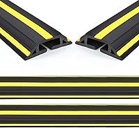 Vista 11 de Eapele - Cubierta para cable de piso de 2 m, protector de cables resistente, fácil de desenrollar, evita riesgos de caída para el hogar, oficina