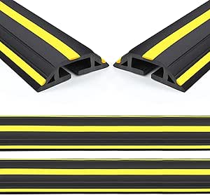 Eapele 10 ft Floor Cable Cover Protector, Heavy Duty PVC Duct Easy to ...