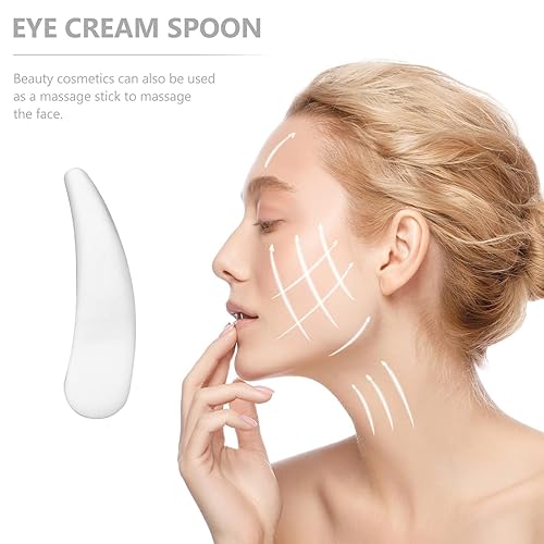 Cosmetic Spatula Mini Metal Cosmetic Spatula,Mini Cosmetic Spoon, Skincare Spatula, Reusable Facial Applicator Cosmetic Spatula for Cream, Lotions (9pcs Style2)(1pcs Silver Style2)