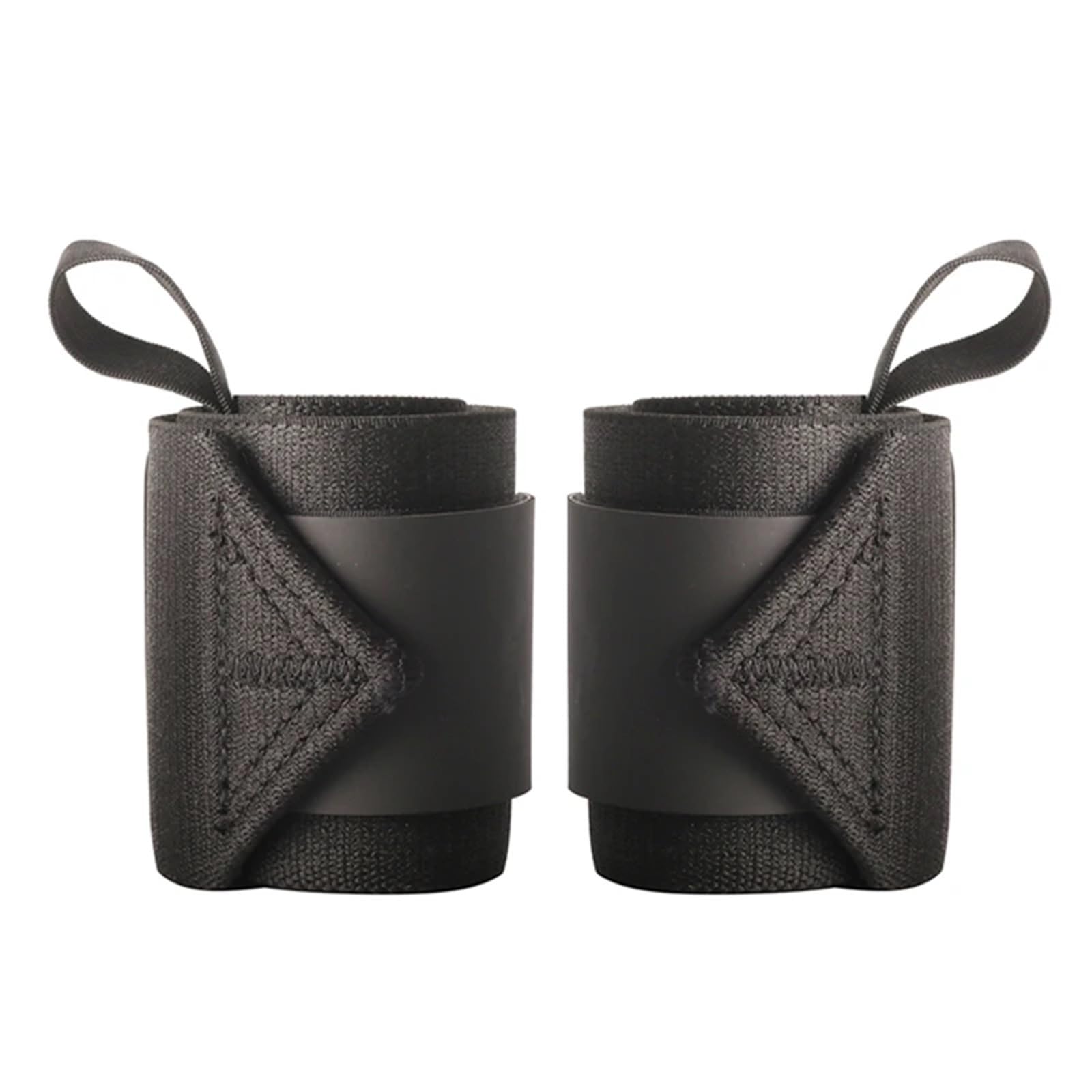 Cinghie da polso per sollevamento pesi 1 paio di fasce da polso imbottite for sollevamento pesi, for powerlifting, supporto flessibile, nylon rosso, allenamento della forza